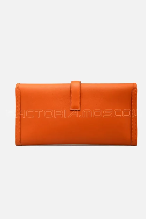 Hermes Jide Elan 29 Clutch Swift Orange Hardware Leather
