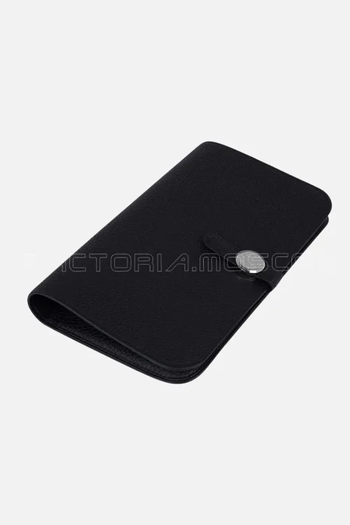 Hermes Dogon Duo Wallet Togo Black Hardware Phw