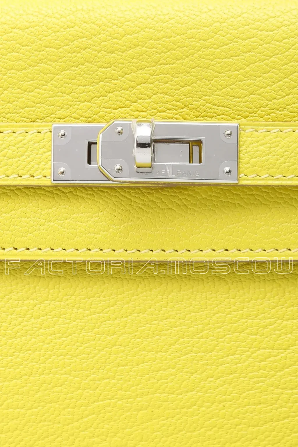 Hermes Kelly Long Wallet Chevre Lime Hardware Phw