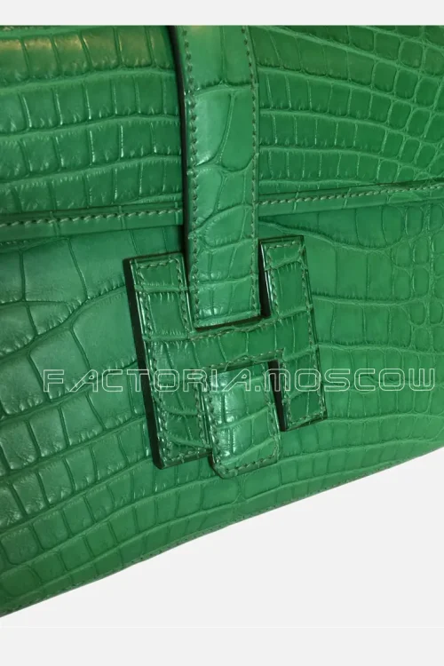 Hermes Jide Elan 29 Alligator matte Cactus Hardware Leather