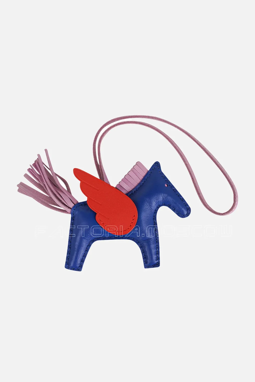 Hermes Pegase Rodeo PM Bag Charm Bleu de France/ Capucine/ Mauve Sylvestre