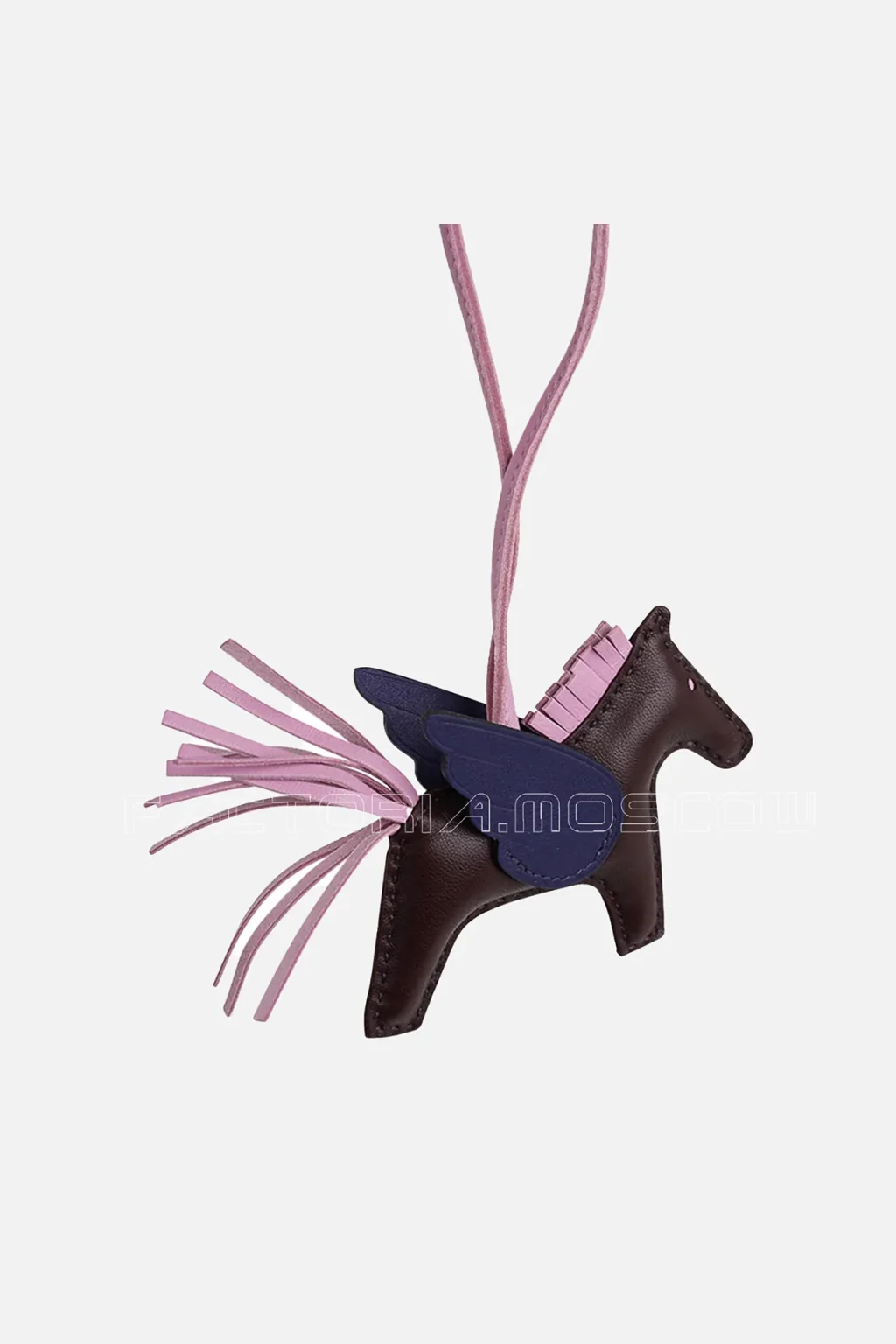 Hermes Pegase Rodeo PM Bag Charm Rouge Sellier / Bleu Sapphire /Mauve Sylvestre