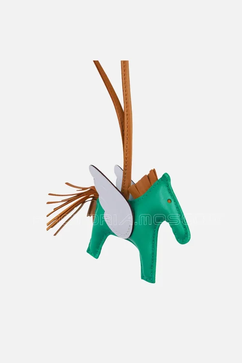 Hermes Rodeo PM Pegase Bag Charm Menthe / Bleu Brume/ Sesame New w/Box