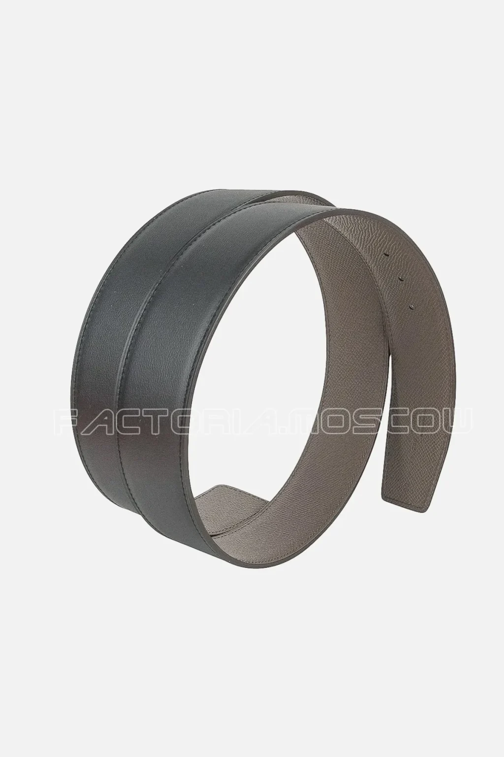 Hermes Belt H Constance 42mm Etain / Black Brushed Gold Buckle