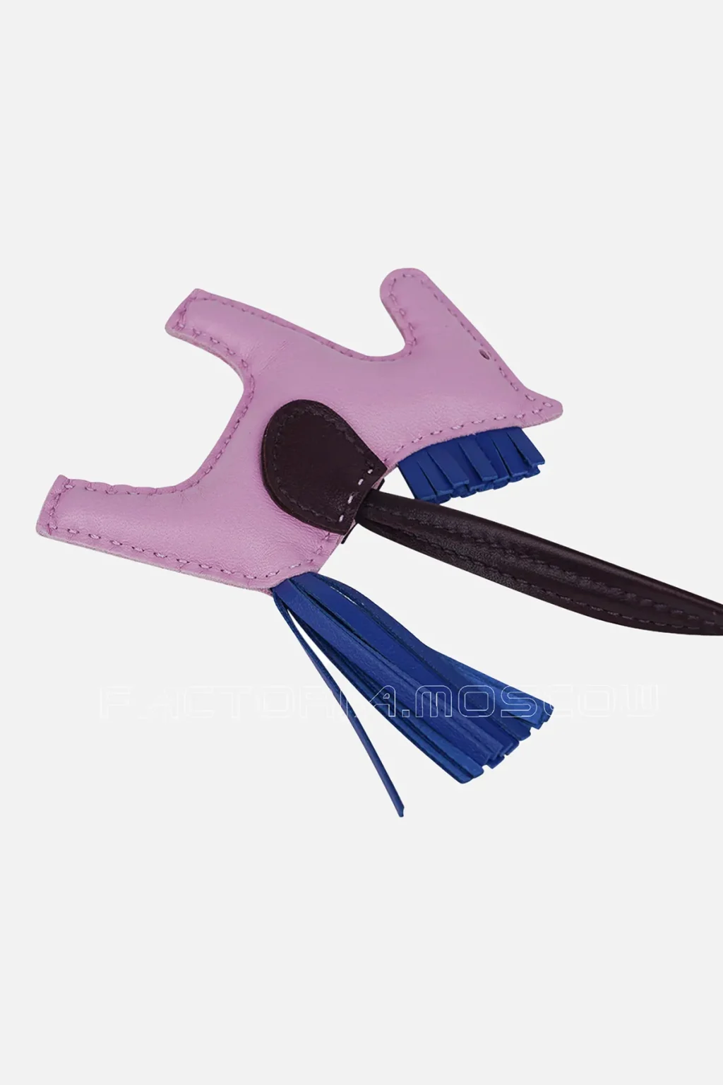 Hermes Rodeo PM Bag Charm Mauve Sylvestre / Bleu de France / Rouge Sellier