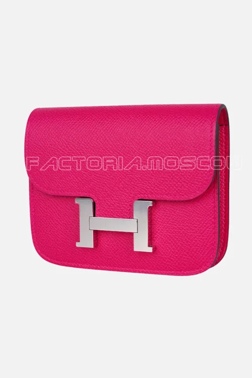Hermes Constance Slim Epsom leather Rose Mexico Hardware Phw