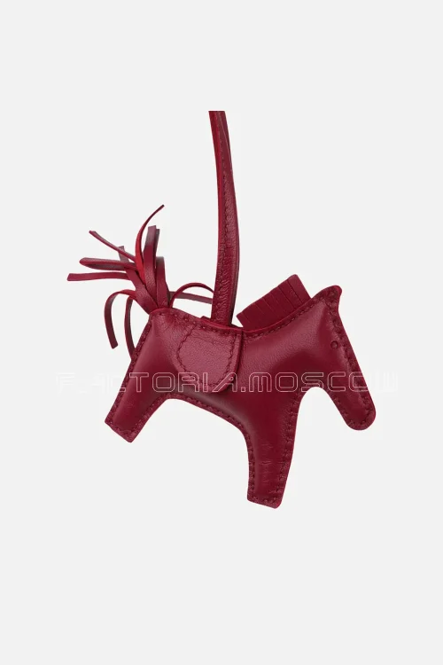 Hermes Rodeo PM Bag Charm Rubis New w/Box