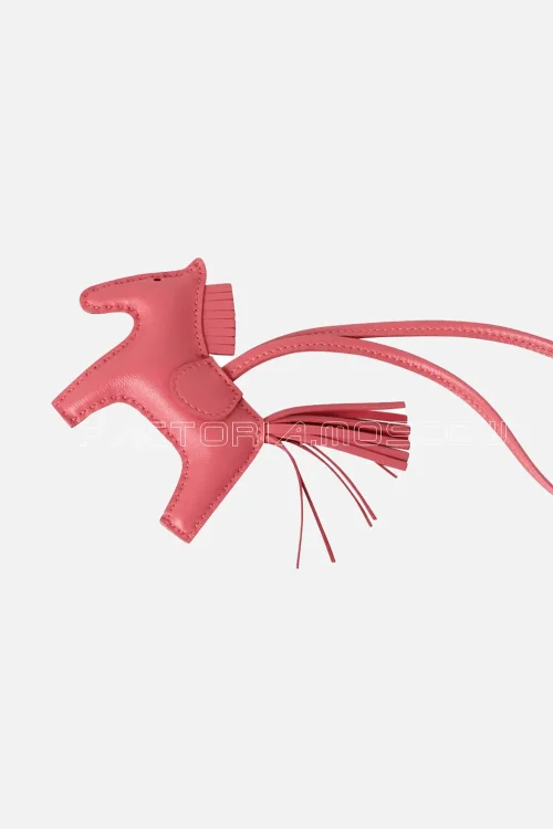Hermes Rodeo PM Bag Charm Rose Azalee Pink New w/Box