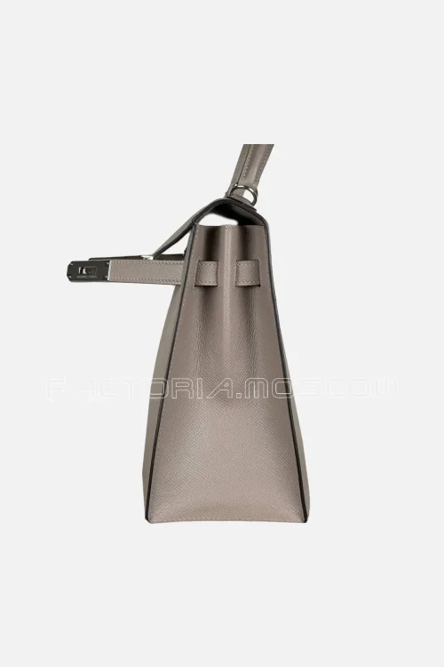 Hermès Kelly Sellier 28 Epsom Colour Gris Asphalt PHW