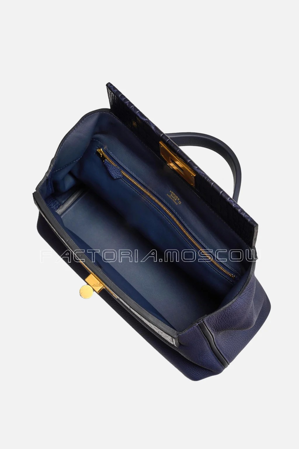 Hermes Touch 24/24 29 Bleu Nuit Togo/Swift/Alligator GHW