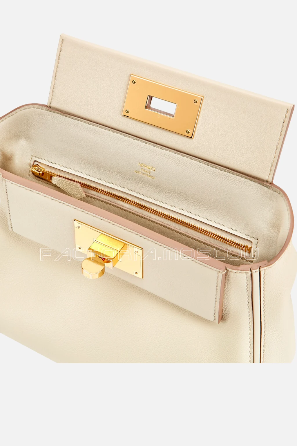 Hermes 24/24 21 Mini Craie Evercolor And Swift GHW