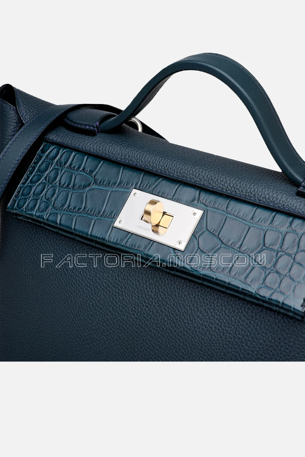 Hermes 24/24 29 Vert Rousseau Togo/Matte Alligator GHW