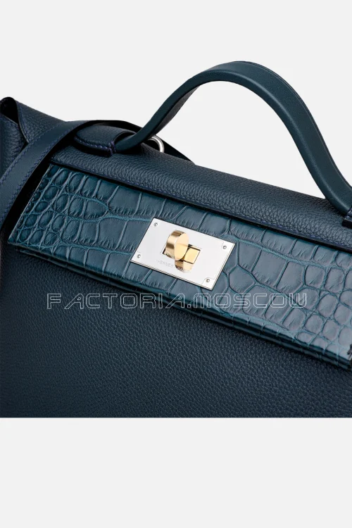 Hermes 24/24 29 Vert Rousseau Togo/Matte Alligator GHW