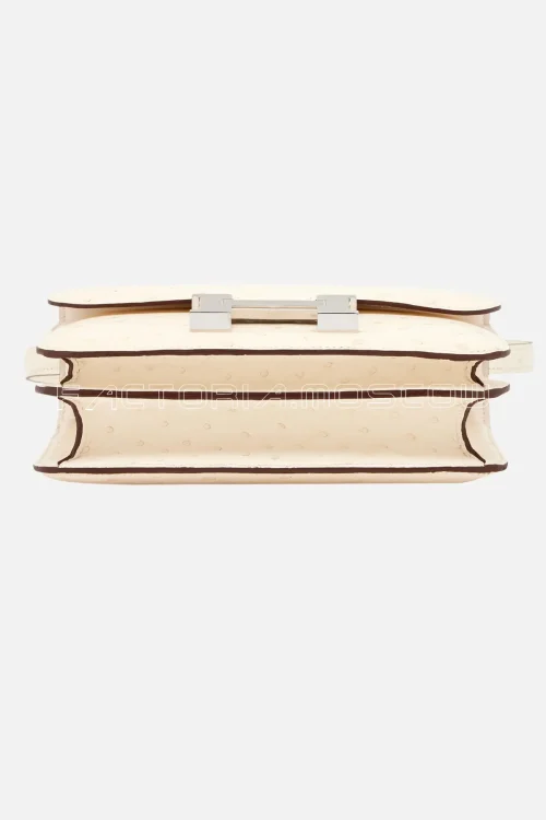 Hermès Constance Mini 18 Ostrich Nata PHW