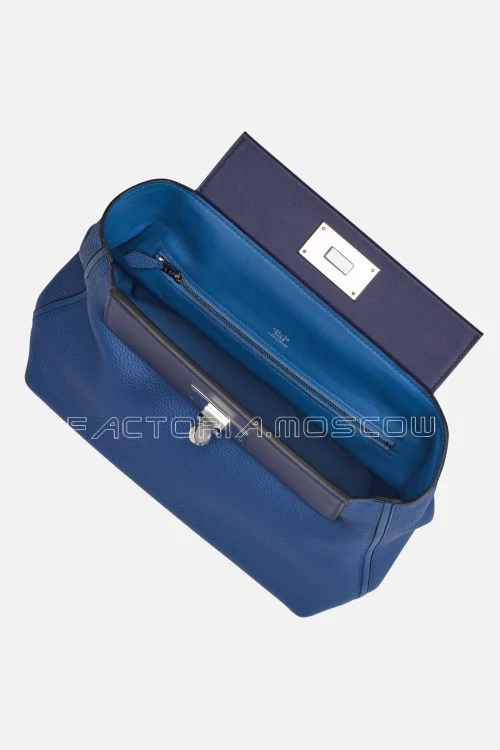 Hermes Touch 24/24 29 Bleu Royal Togo/Bleu Encre Swift PHW