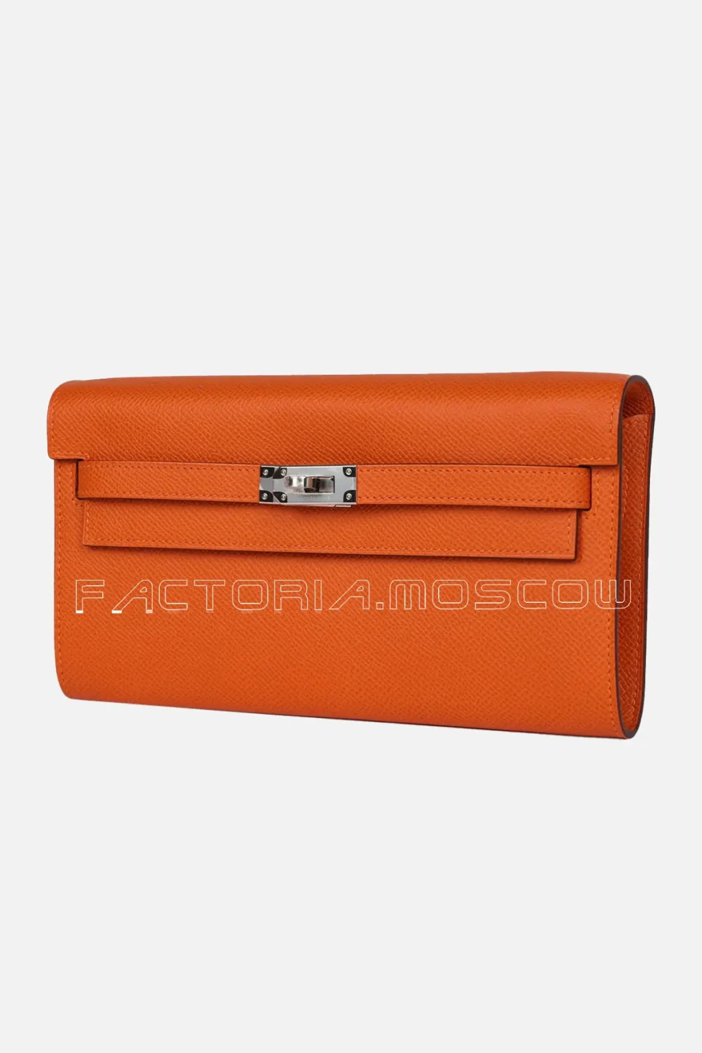 Hermès Kelly Wallet To Go Orange Epsom PHW