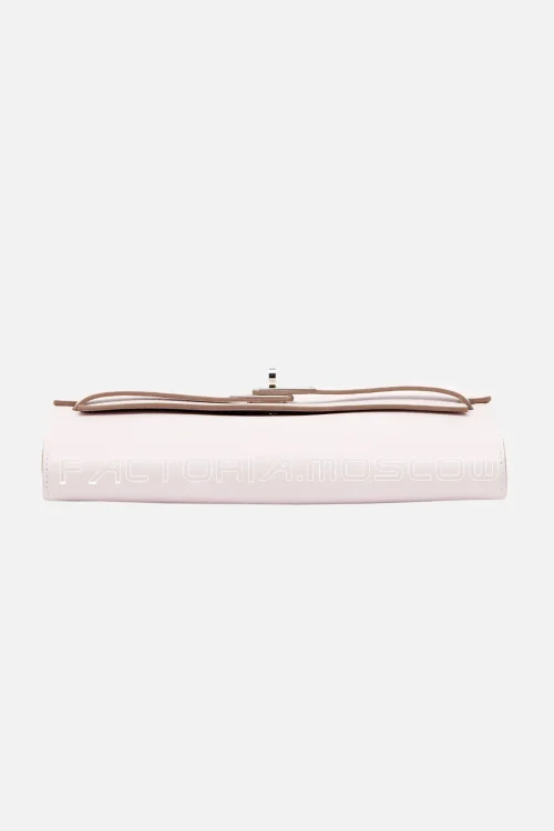 Hermès Kelly To Go Wallet Mauve Pale Evercolor PHW