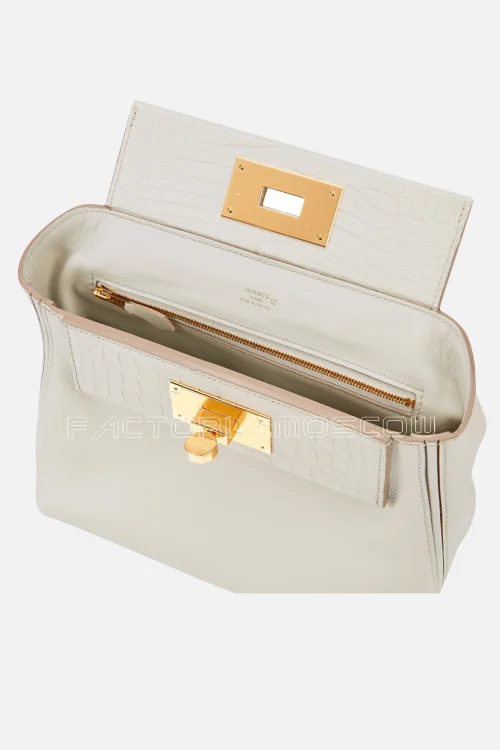 Hermes 24/24 21 Mini Beton Evercolor And Matte Alligator GHW