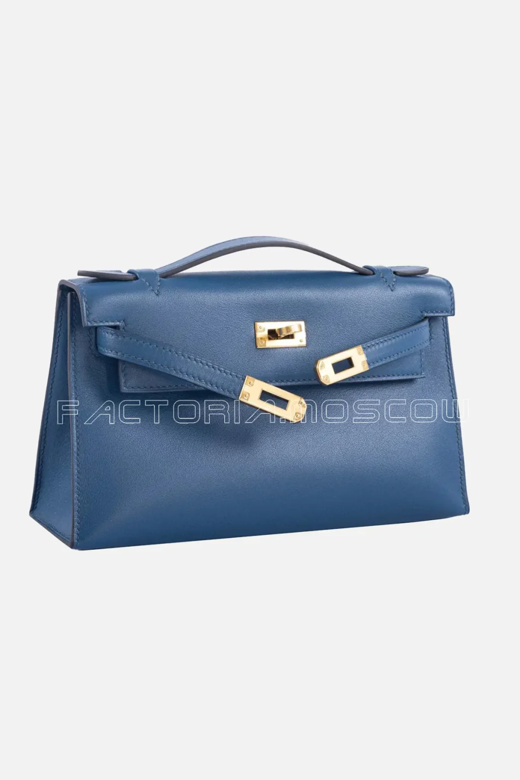 Hermes Kelly Pochette Swift Colour Navy Blue GHW