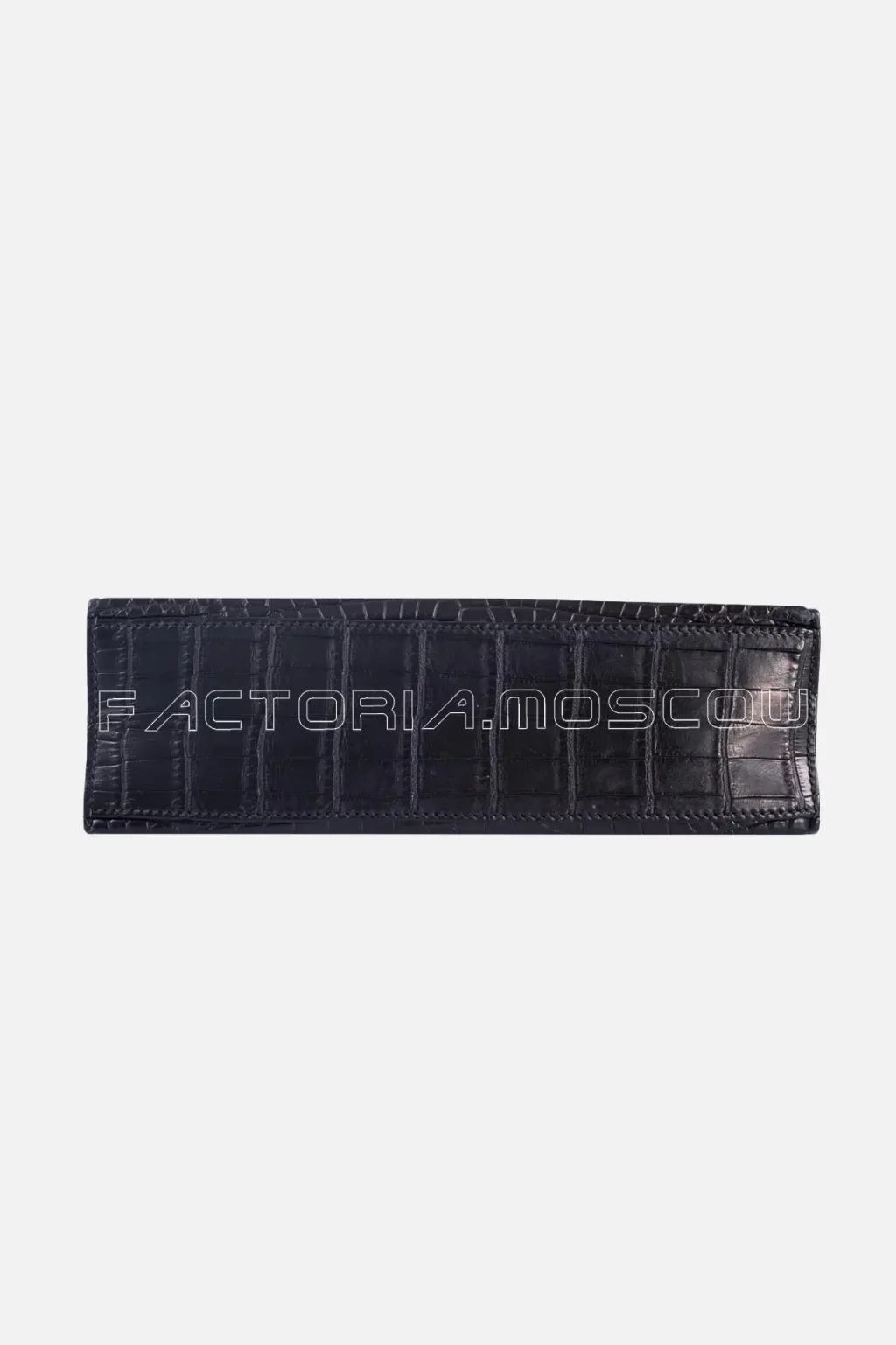 Hermes Kelly Pochette Matte Nilo Crocodile Colour Black PHW