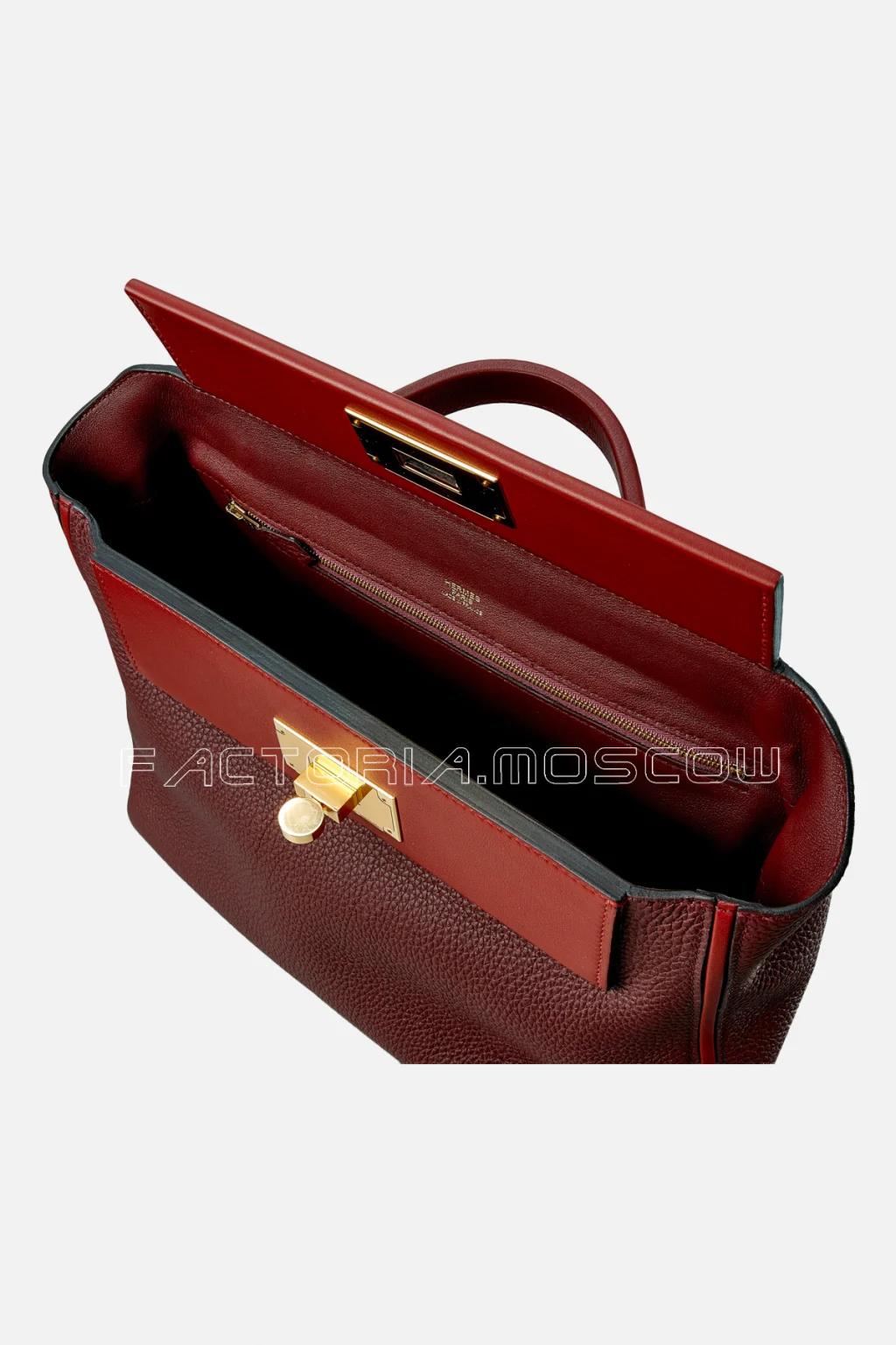 Hermès 24/24 29 Bordeaux Swift And Rouge H GHW