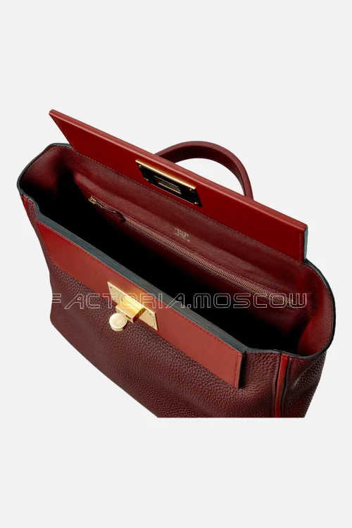 Hermès 24/24 29 Bordeaux Swift And Rouge H GHW