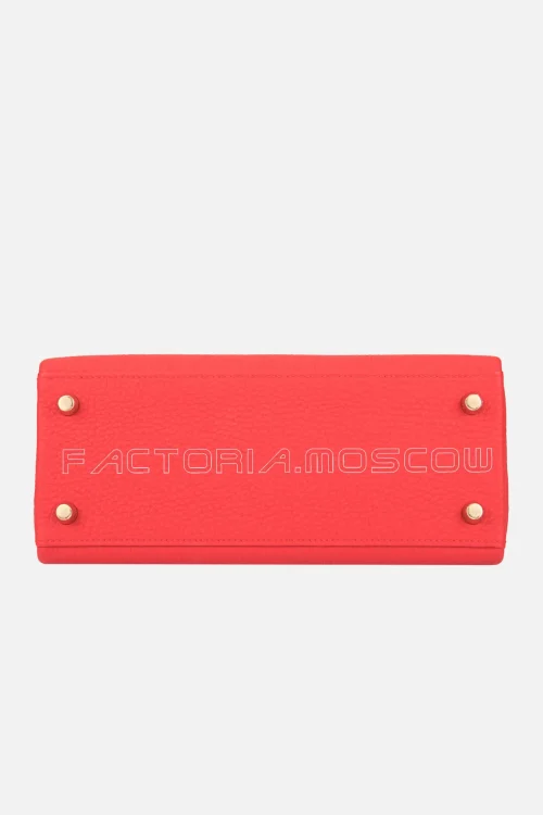 Hermès Kelly Retourne 25 Togo Colour Rouge De Coeur GHW
