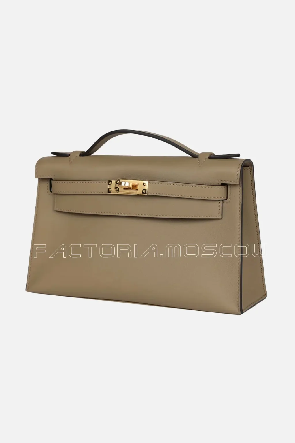 Hermès Kelly Pochette Swift Colour Beige Marfa GHW