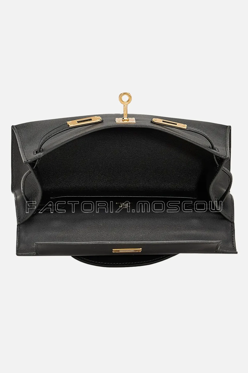 Hermes Kelly Pochette Black Swift GHW