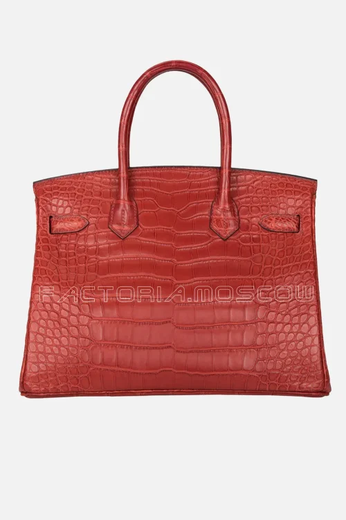 Hermes Rouge H Matte Alligator Birkin 30 GHW