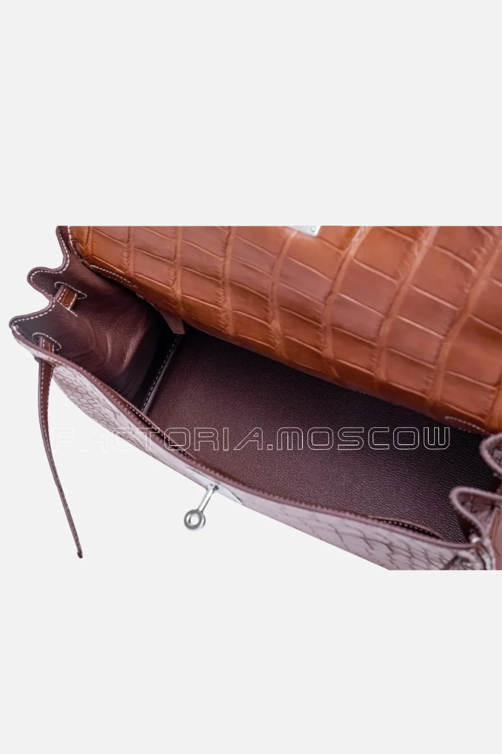 Hermès Kelly Retourne 35 Matte Alligator Colour Fauve Barenia PHW
