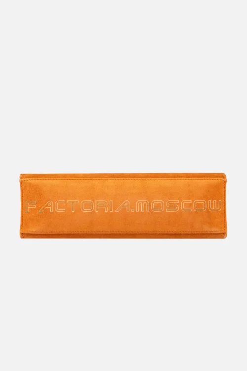 Hermes Kelly Pochette Orange H Veau Doblis Suede GHW