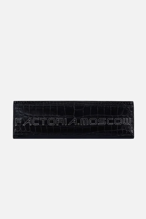 Hermes Kelly Pochette Black Matte Niloticus Crocodile PHW