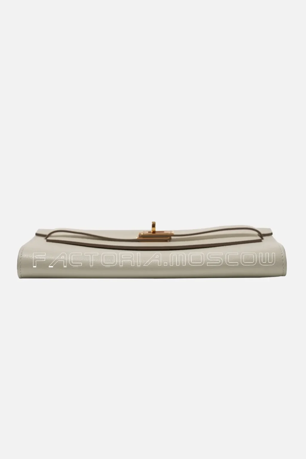 Hermès Kelly To-Go Wallet Mushroom Evercolor RGHW