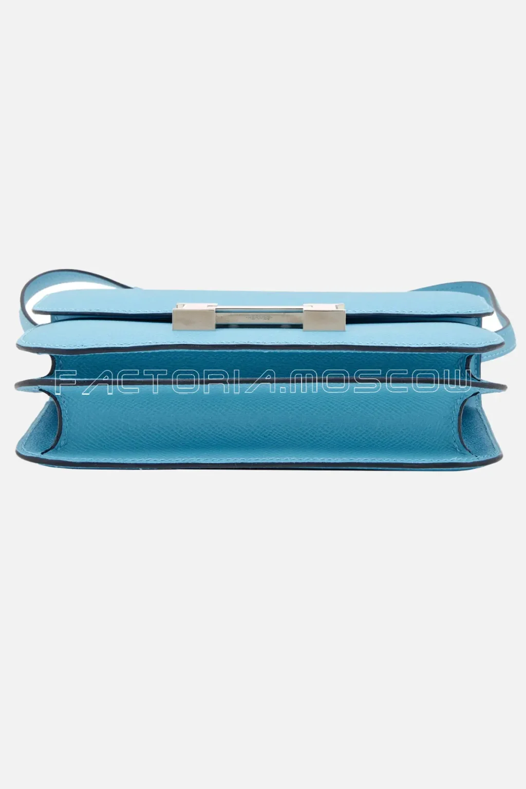 Hermès Mini Constance 18 Bleu Du Nord Epsom And Rouge De Coeur Enamel PHW