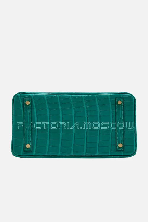 Hermes Malachite Matte Alligator Birkin 30 GHW