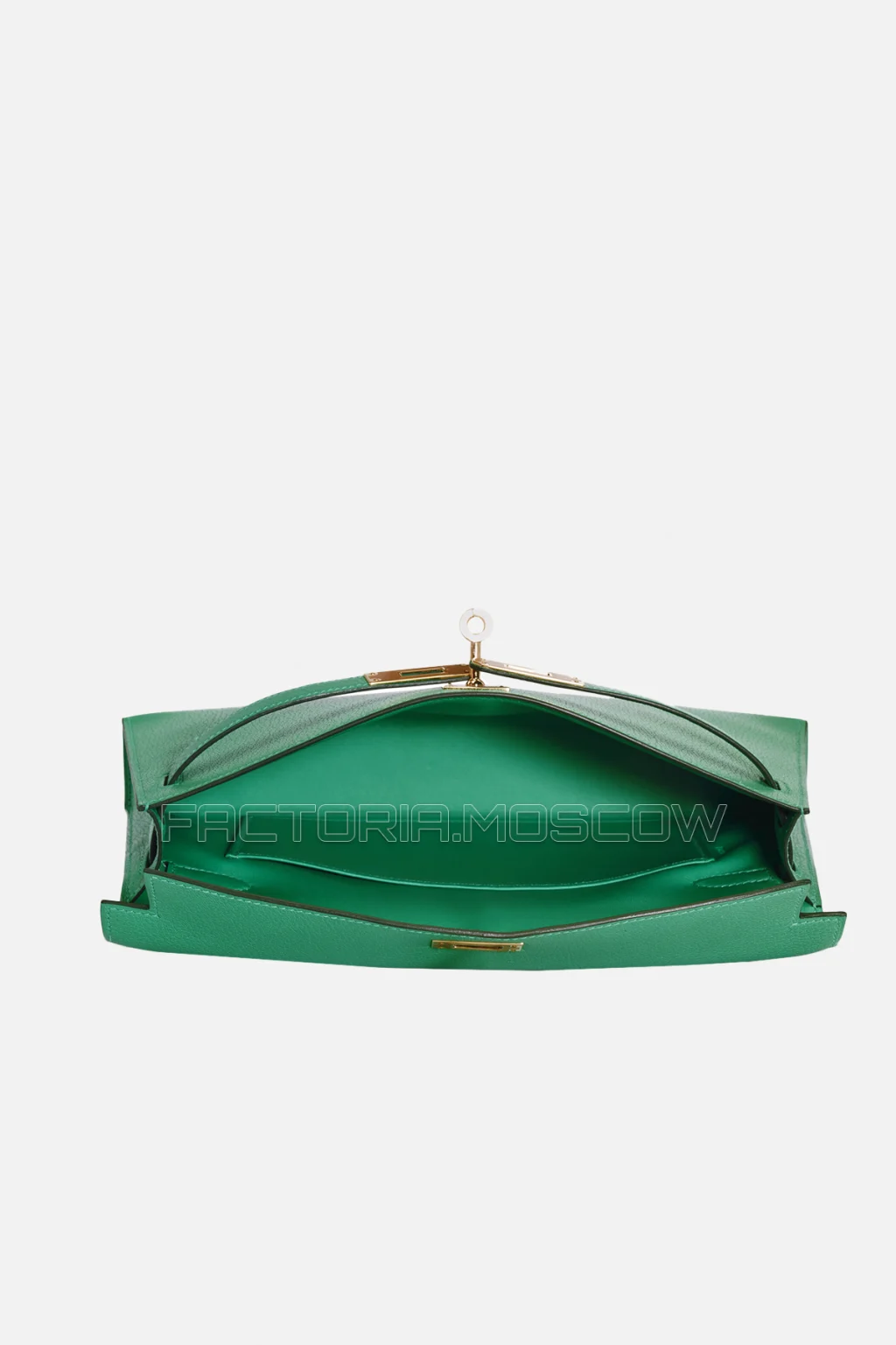 Hermes Kelly Elan Chevre Menthe GHW
