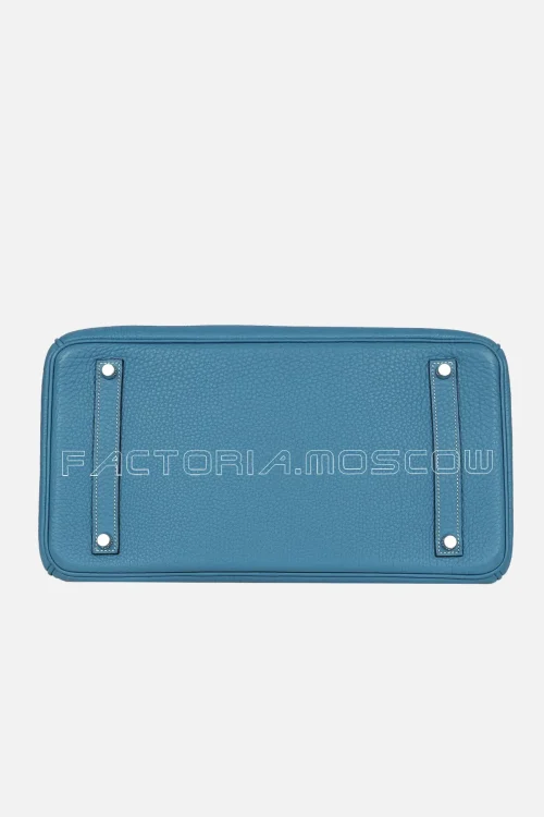Hermès Birkin 35 Clemence Colour Blue Jean PHW