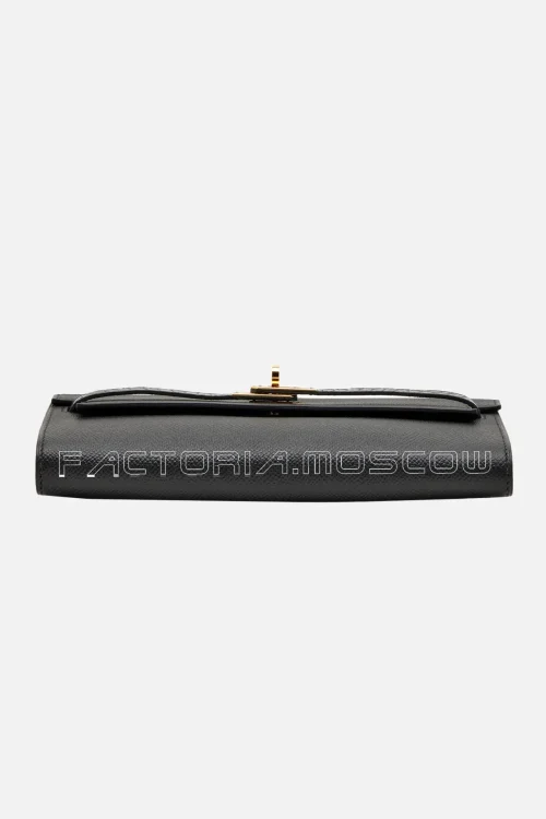 Hermès Kelly To-Go Wallet Touch Black Epsom And Alligator GHW