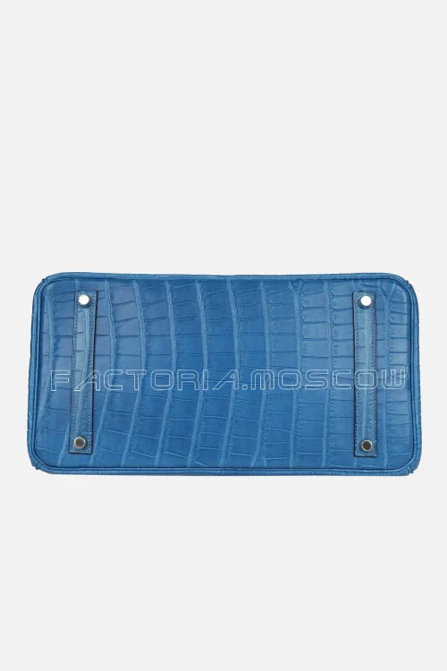 Hermès Birkin 35 Matte Alligator Colour Mykonos PHW