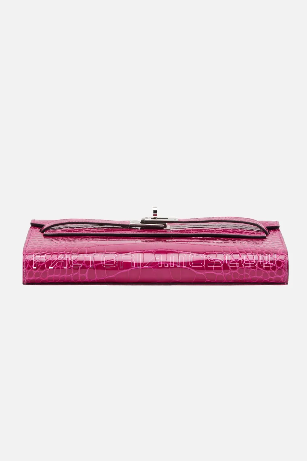 Hermès Kelly To-Go Wallet Rose Pourpre Shiny Alligator PHW
