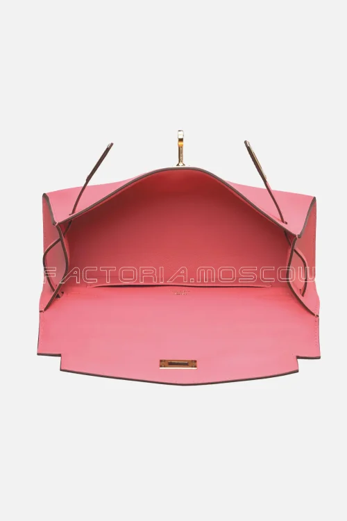 Hermes Kelly Pochette Swift Colour Rose D'Ete GHW
