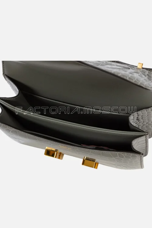 Hermès Constance 18 Gris Ciment Alligator Mississippiensis Gold Hardwarе