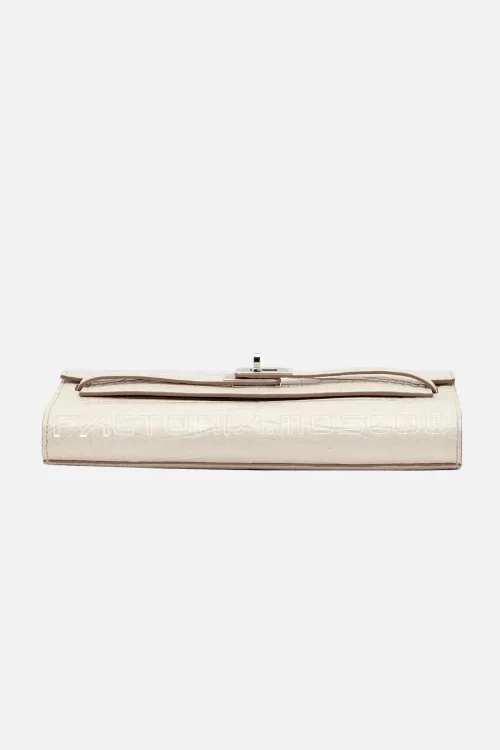 Hermès Kelly To Go Wallet Beton Matte Alligator PHW