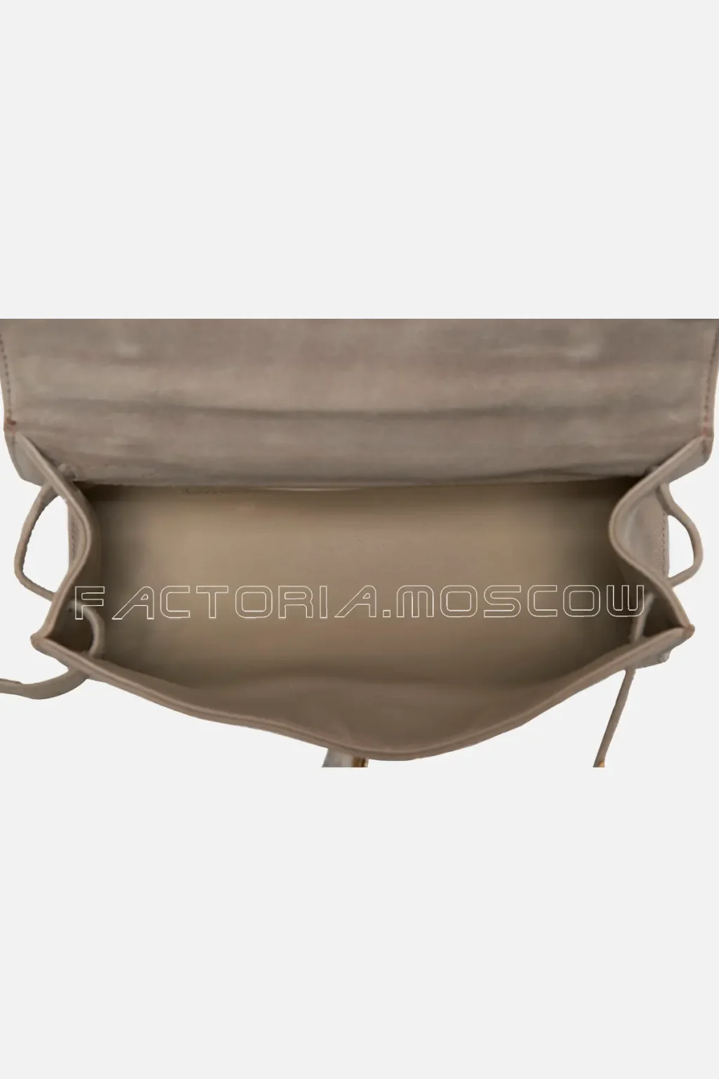 Hermes Kelly Pochette Veau Doblis Colour Biscuit GHW