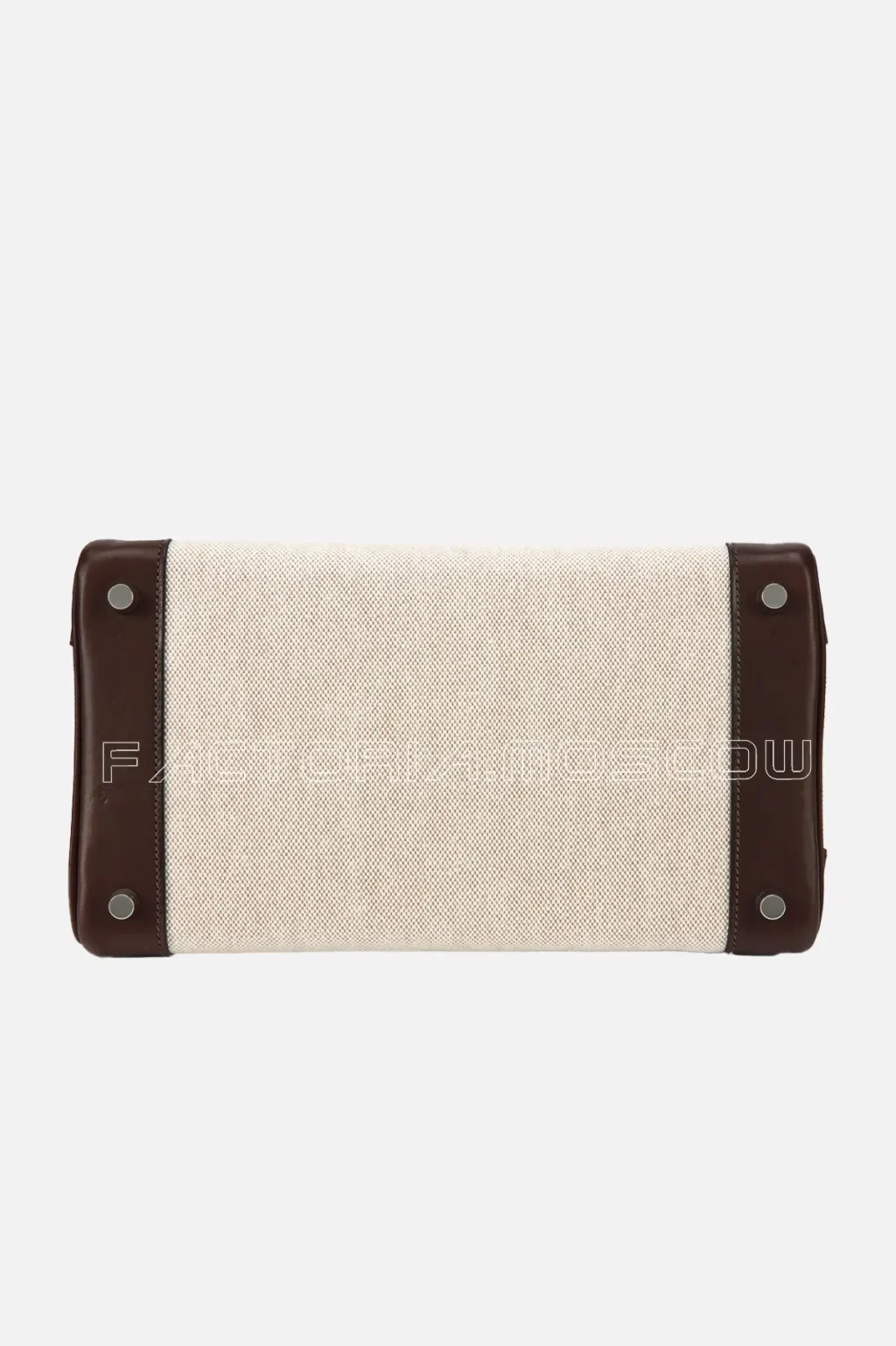 Hermes Limited Edition Ebene Evercalf and Ecru Toile Birkin 30 PHW