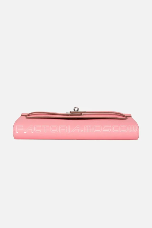 Hermès Kelly Classic Wallet To Go Rose Confetti Epsom PHW