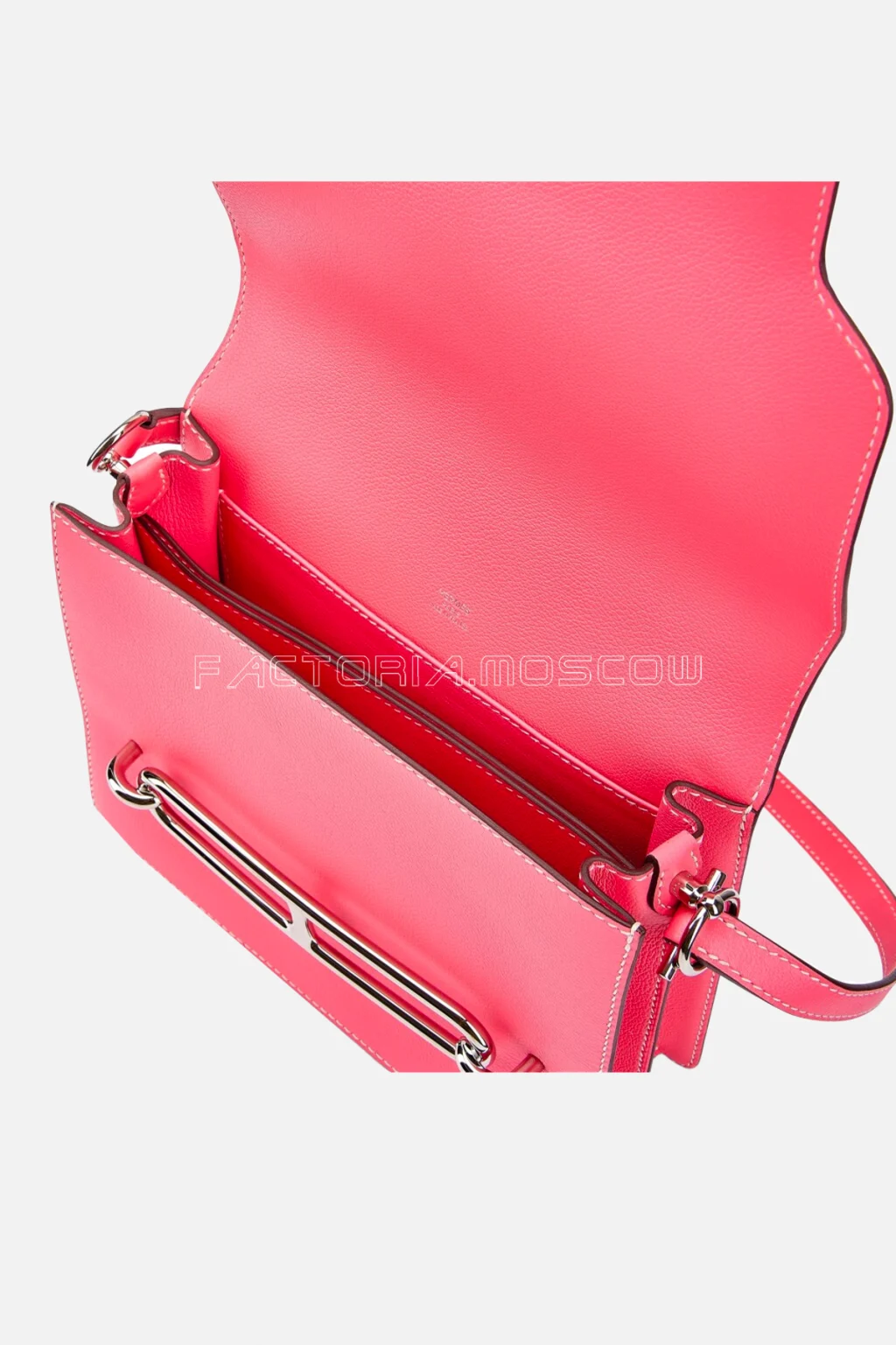 Hermes Roulis 23 Rose Azalee Evercolor PHW