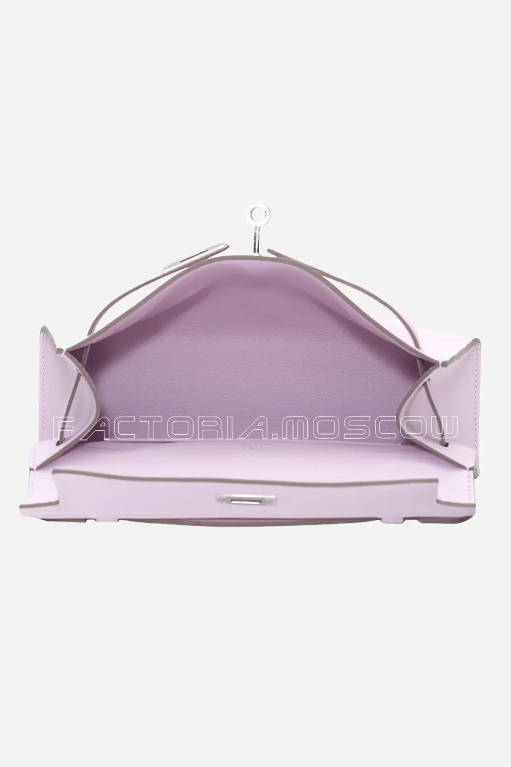 Hermes Kelly Pochette Swift Colour Mauve Pale PHW