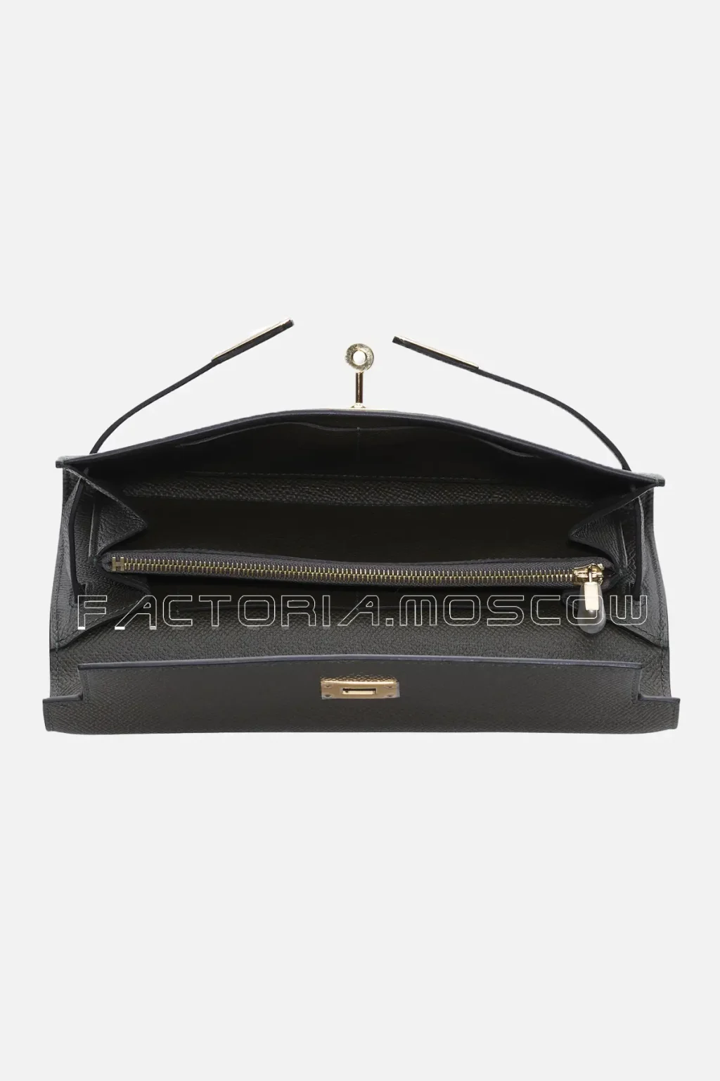 Hermes Kelly Wallet To Go Vert De Gris Epsom GHW